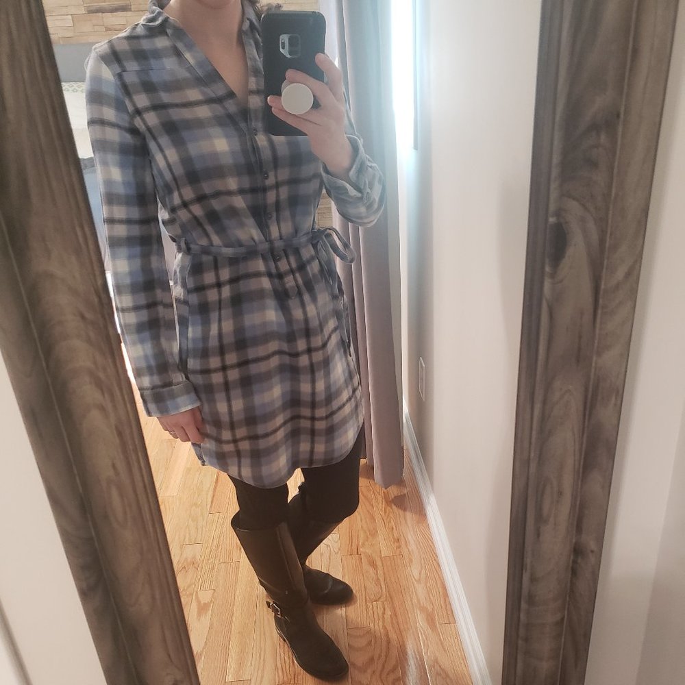 Plaid Shirt Dress